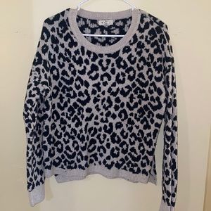 Cheetah print sweater